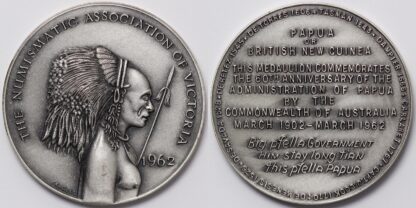 1962 Australia Papua New Guinea Silver Medal