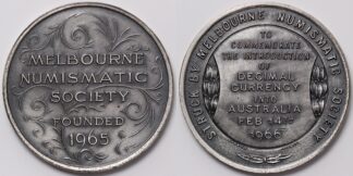 1966 Melbourne Numismatic Society Medal