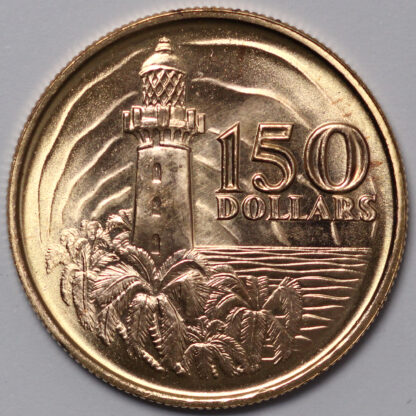 Singapore 1969 $150 Founding of Singapore 150th Anniversary Gold Coin with Case - Image 3