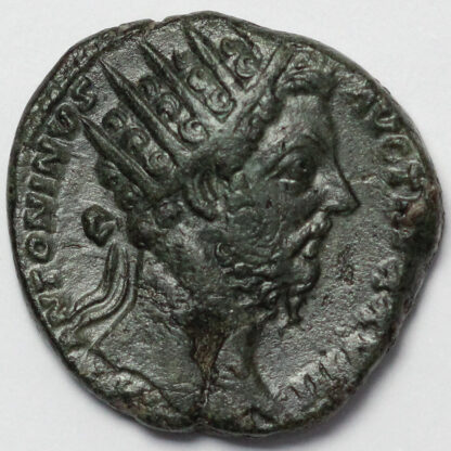 Ancient Roman Imperial Coin Marcus Aurelius Dupondius AD 173-4 Jupiter & Victory - Image 2