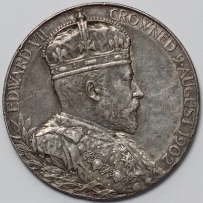 1902 King Edward VII and Queen Consort Alexandra Silver Coronation Medal - Image 2