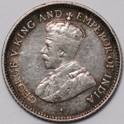 British Guiana 1918 Fourpence 4d George V KM# 29 World Silver Coin - Image 2