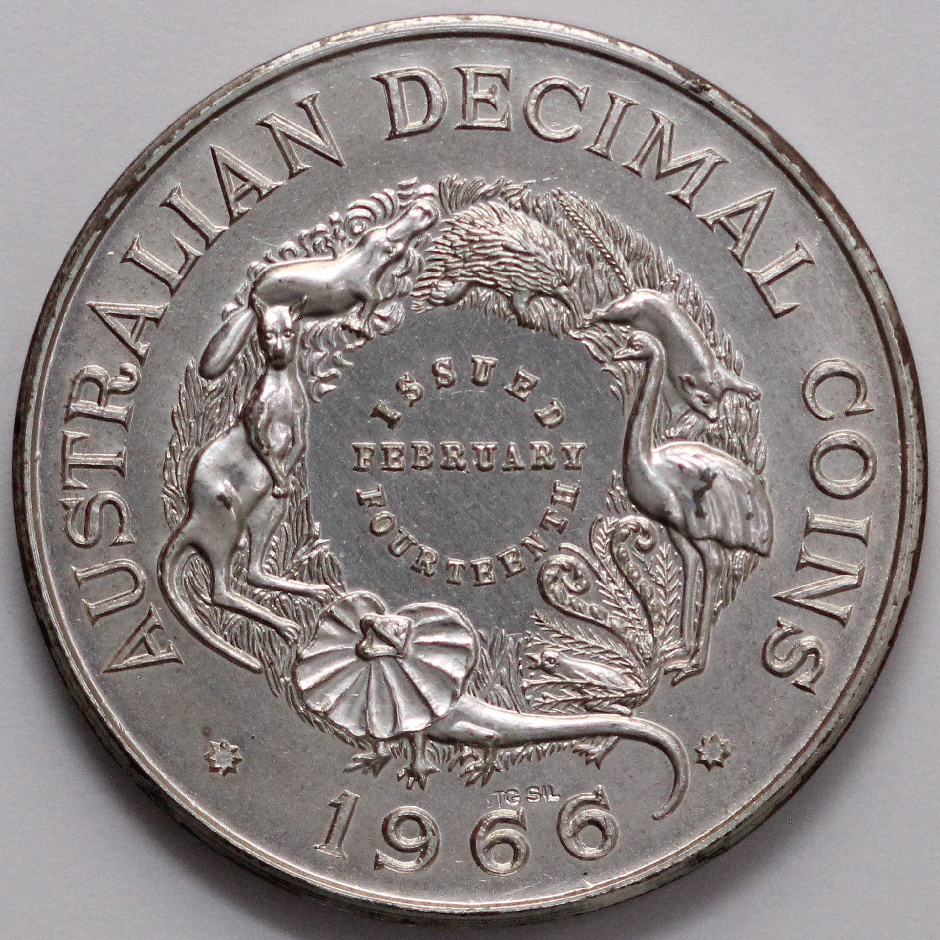 1965 Royal Australian Mint Opening & 1966 Decimal Coins Sterling Silver Medal - Image 3