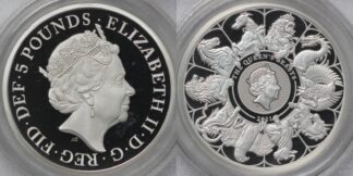 PCGS PR69DCAM 2021 Queen's Beasts Completer 2oz Silver Proof