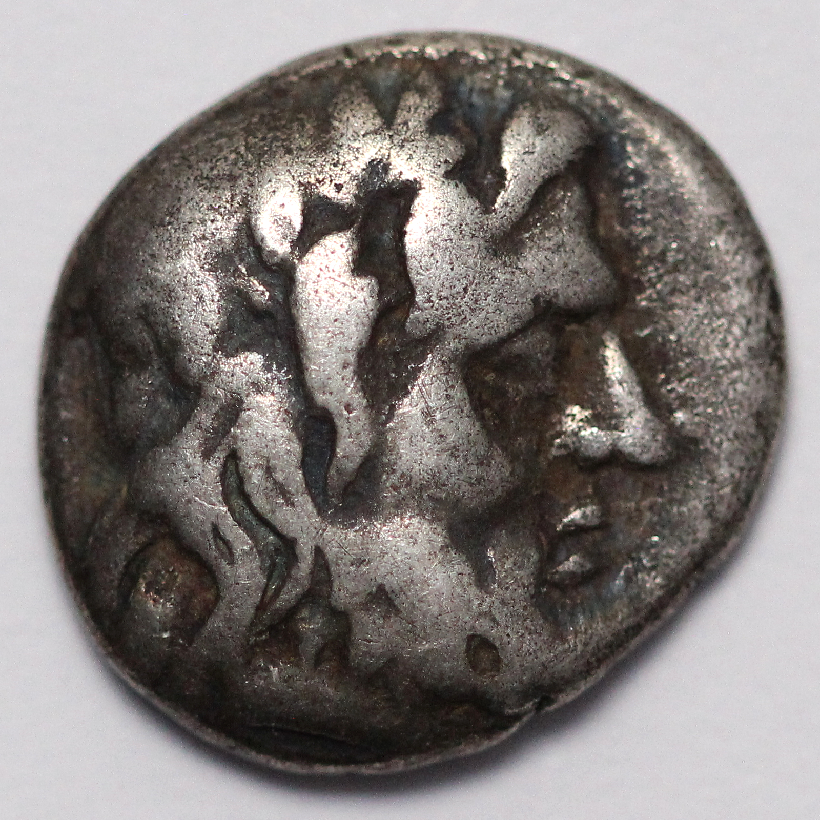 Ancient Greek Silver Coin Achaean League Antigoneia Hemidrachm c. 188-180 BC - Image 2