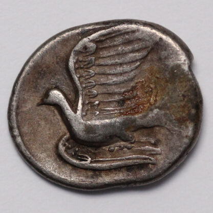 Ancient Greek Silver Coin Peloponnesos Sikyon 330-280 BC AR Triobol Chimera/Dove - Image 3