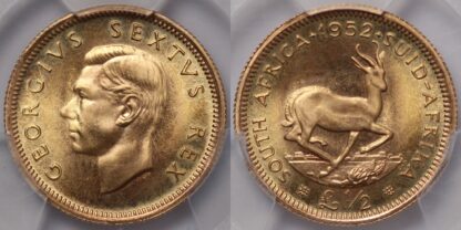 PCGS PR66 South Africa 1952 Half Pound