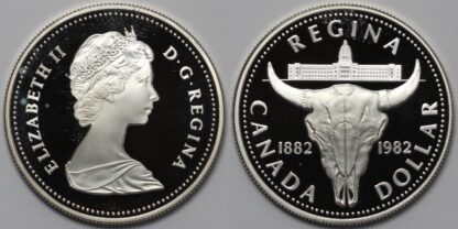 Canada 1982 Proof Silver Dollar