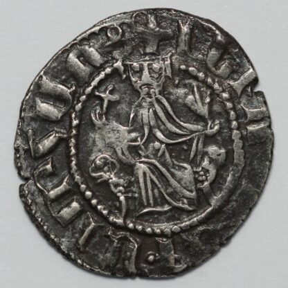 Cilician Armenia Levon I 1198-1219 AR Tram Medieval Crusader Silver Coin - Image 2