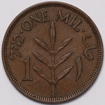 Palestine (British Mandate) 1935 1 Mil KM# 1 World Bronze Coin - Scarcer Date - Image 3