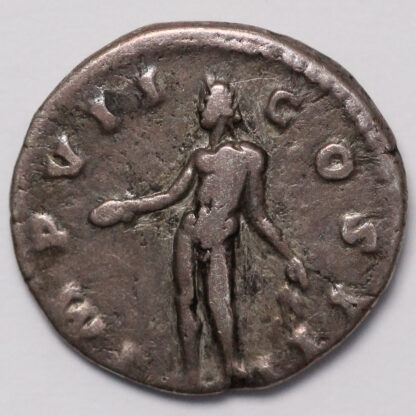 Ancient Roman Imperial Silver Coin Marcus Aurelius AR Denarius AD 174 Genius - Image 3