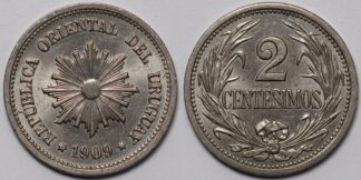 Uruguay 1909-A 2 Centesimos