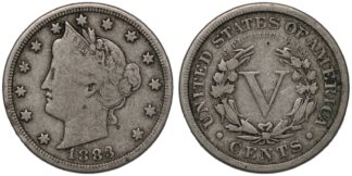 1883 With CENTS Nickel