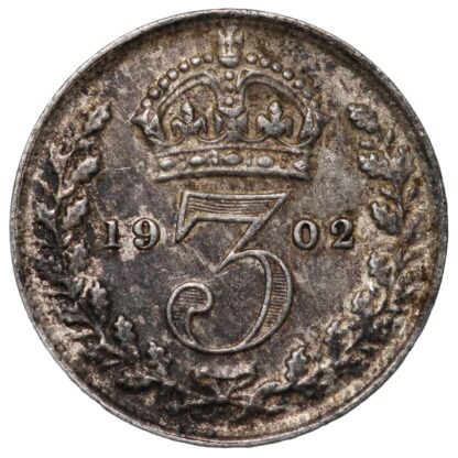 Great Britain 1902 Maundy Threepence 3d Edward VII S-3987 Silver Coin - Image 3