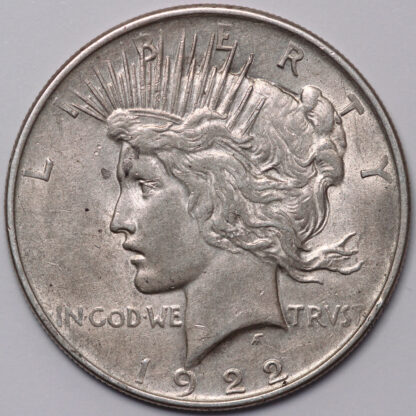 United States USA 1922 Peace Dollar $1 Philadelphia Mint World Silver Coin - Image 2