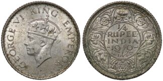 1940(B) 1/4 Rupee