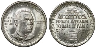 1946 Booker T. Washington Half Dollar