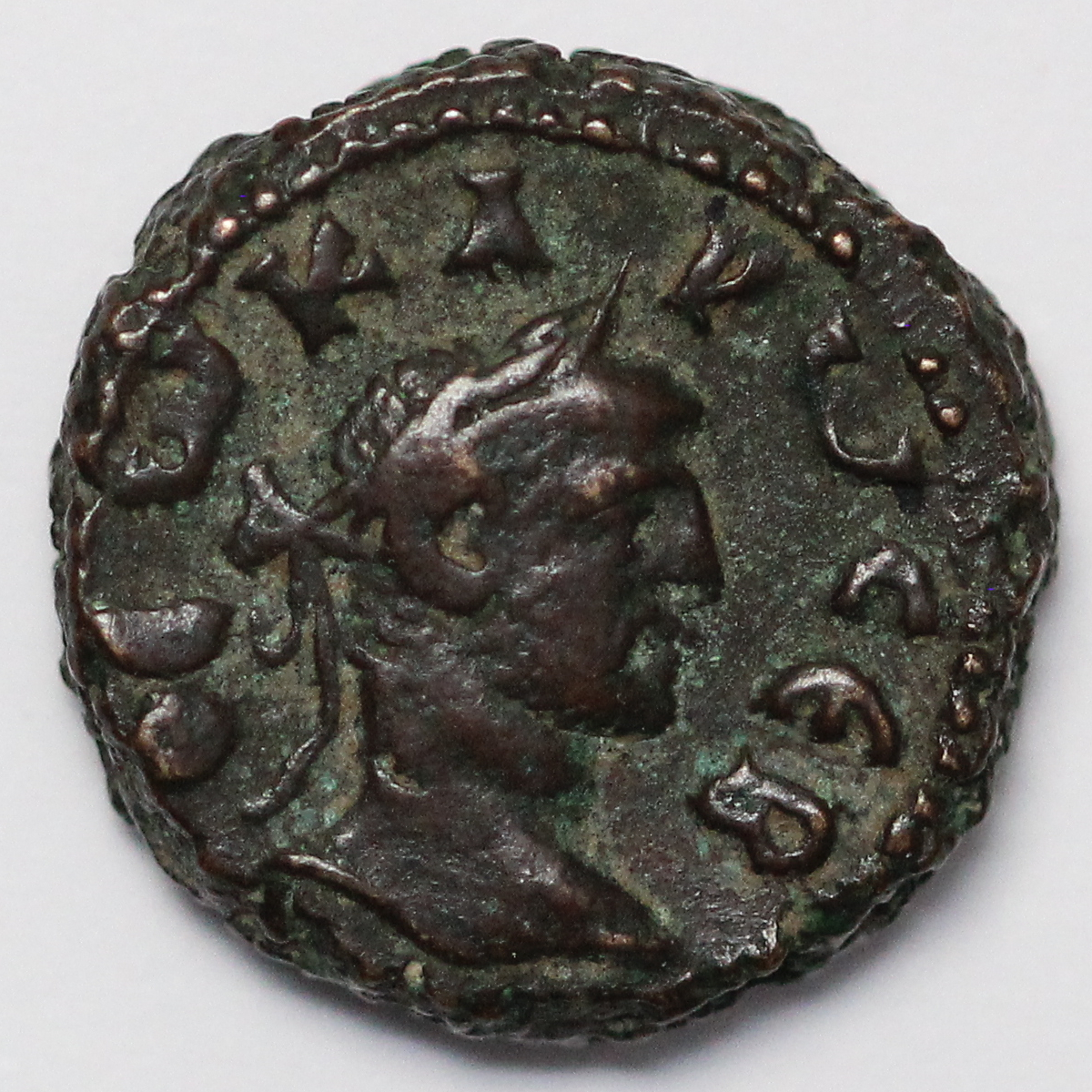 Ancient Roman Provincial Egypt Alexandria Divus Carus Tetradrachm AD 283-5 Eagle - Image 2