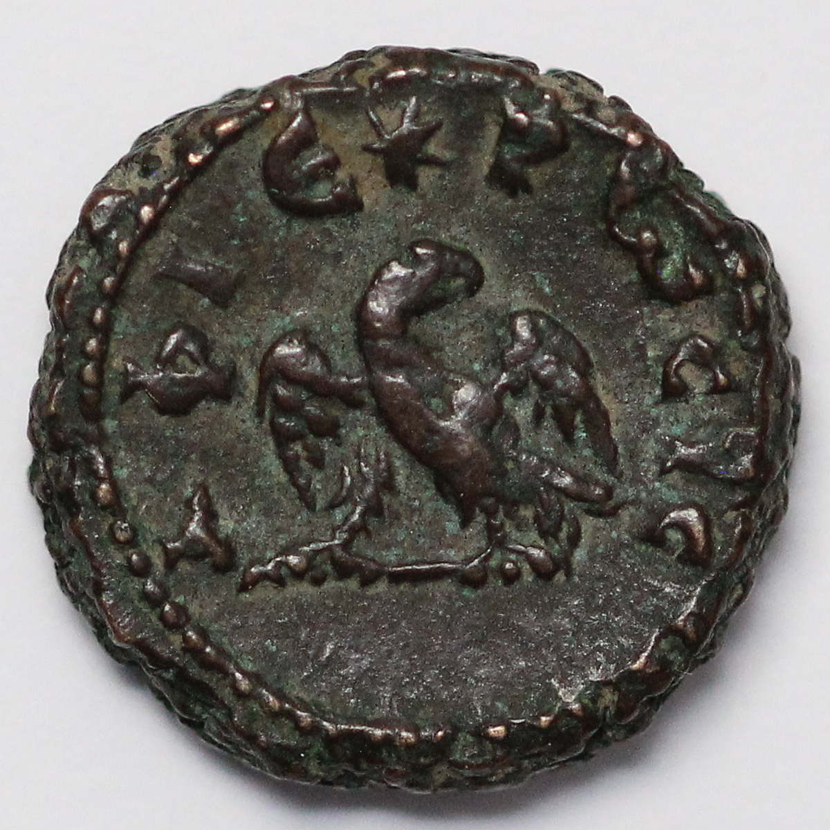 Ancient Roman Provincial Egypt Alexandria Divus Carus Tetradrachm AD 283-5 Eagle - Image 3
