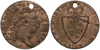 1768 Spade Guinea Token