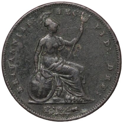 Great Britain 1853 OT (Ornamental Trident) Penny 1D Victoria S-3948 Copper Coin - Image 3