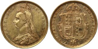 1887-S Half Sovereign