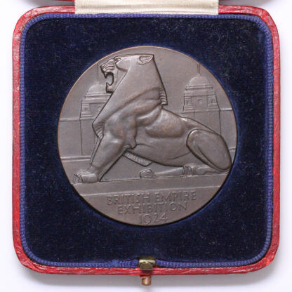Great Britain 1924 British Empire Exhibition, Wembley, George V Medal with Case - Image 2