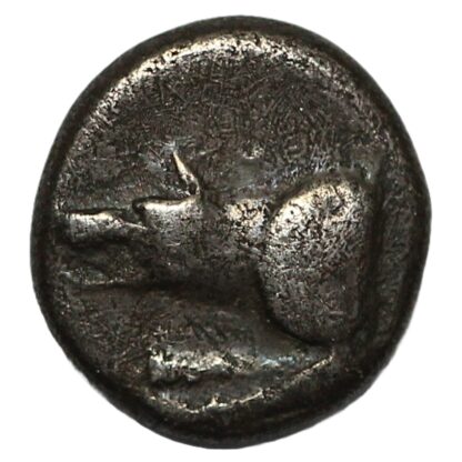 Ancient Greek Silver Coin Argolis Argos 330-270 BC AR Triobol Wolf Triquetra - Image 2