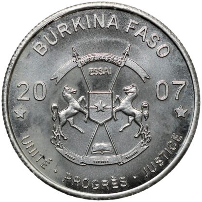 Burkina Faso 2007 Essai 2500 Francs Abolition of Slavery Wilberforce Silver Coin - Image 3