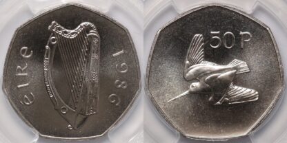 Ireland 1986 50p PR67