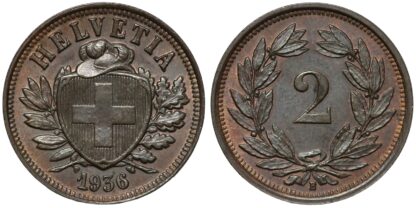 Switzerland 1936-B 2 Rappen