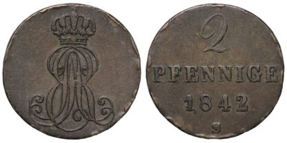 1842-S 2 Pfennig