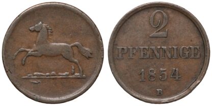 1854-B 2 Pfennig