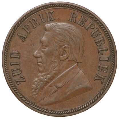 South Africa Republic ZAR 1894 Penny 1D KM# 2 World Bronze Coin - Image 2