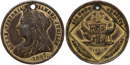 1897 Diamond Jubilee Gilded Medal