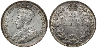Canada 1935 25 Cents