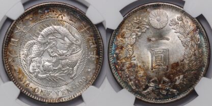 Japan 1901 Yen NGC MS62