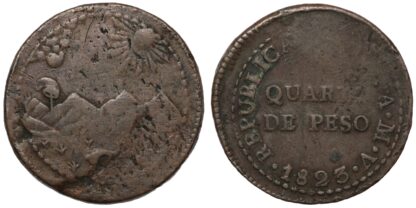 Peru 1823 1/4 Peso