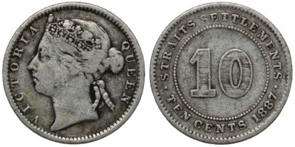 Straits 1887 10 Cents