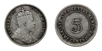 Straits 1903 5 Cents