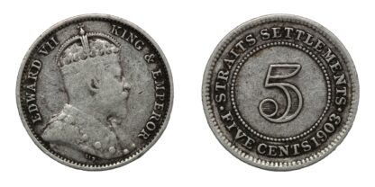 Straits 1903 5 Cents