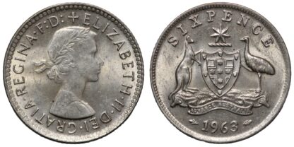 1963 Sixpence