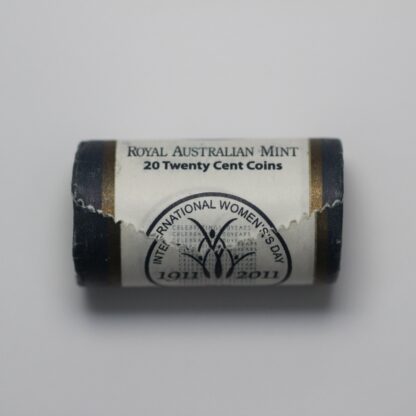 Australia 2011 International Women's Day 20 Cents Uncirculated RAM Mint Roll - Image 3