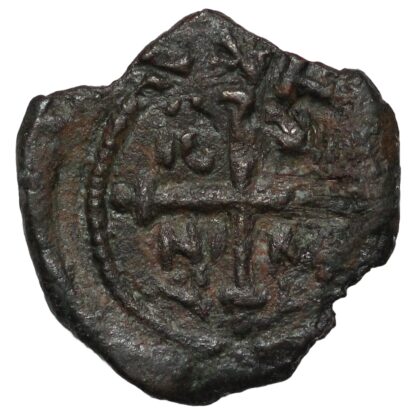 Medieval Crusader Antioch Tancred, Regent 1104-1112 Æ Follis Copper Coin - Image 3