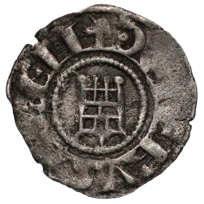 Medieval Crusader Jerusalem Baldwin III 1143-1163 Billon Denier Tower of David - Image 3