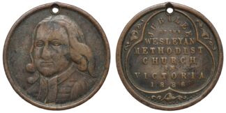 1886 Wesleyan Methodist Church Medal