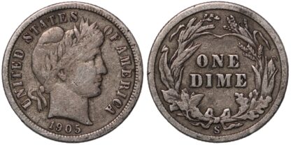 1905-S Barber Dime