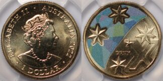 2022 $1 Great Aussie Coin Hunt - 'X' Crux MS66