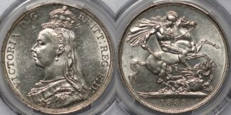 1889 Crown PCGS AU58