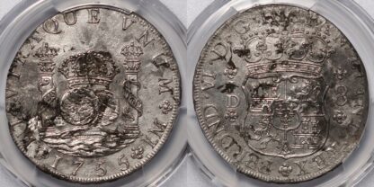 Peru 1755 8R PCGS AU Details